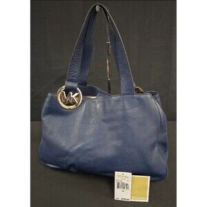 Michael Kors Blue Leather Shoulder Bag
